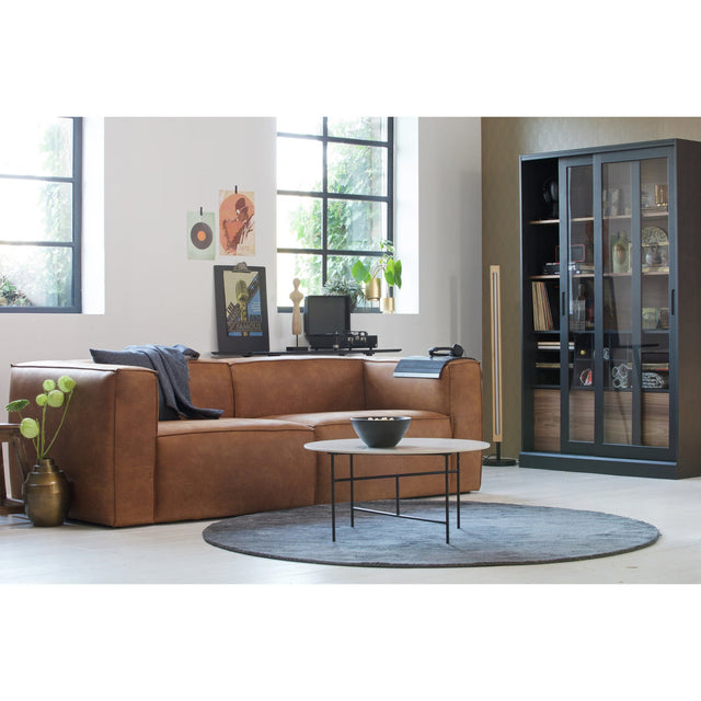Bean 3,5 Zits Bank Cognac van WOOOD - laagste prijs offerte van PureWonen