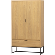Silas 2 Deurs Kast Eiken Decor [Fsc] van WOOOD – Luxe comfort op maat van PureWonen. Vraag naar de beste prijs.