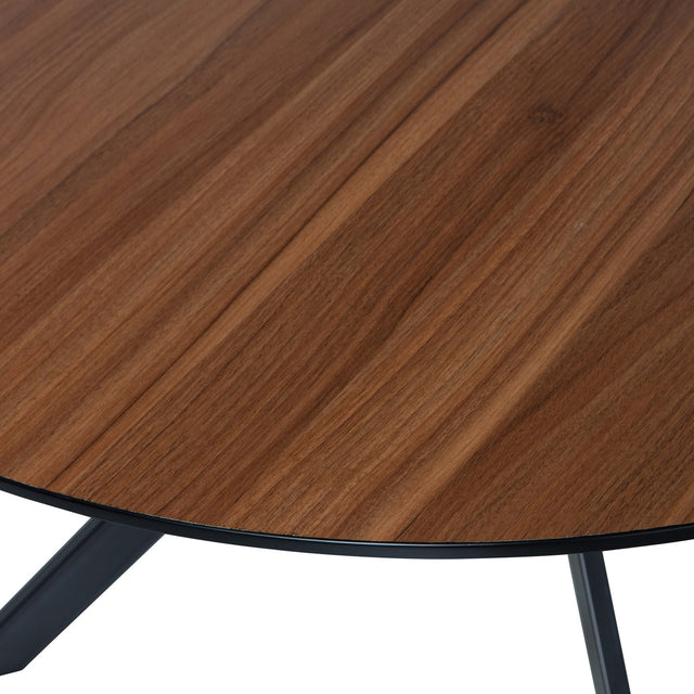 Bruno Eettafel Rond Mdf Walnoot O120 Cm van WOOOD – Luxe comfort op maat van PureWonen. Vraag naar de beste prijs.