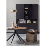 Bruno Eettafel Rond Mdf Walnoot O120 Cm van WOOOD – Luxe comfort op maat van PureWonen. Vraag naar de beste prijs.