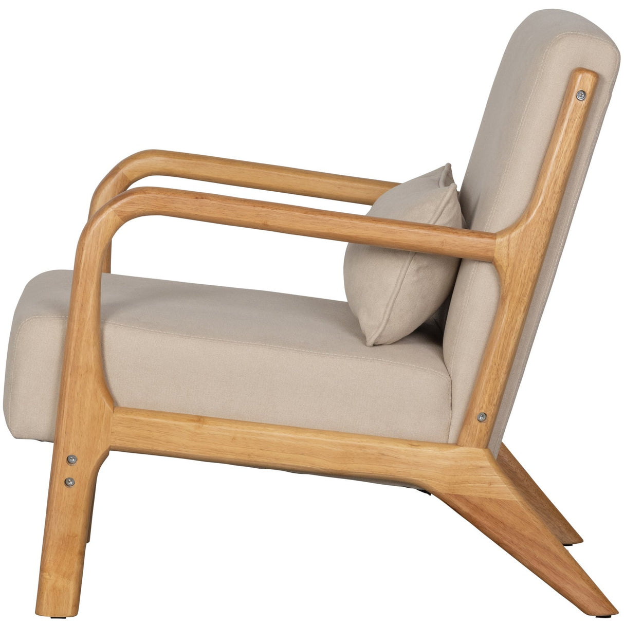 Mark Fauteuil Geweven Stof Naturel