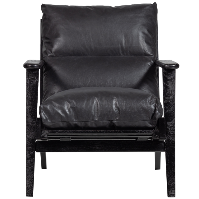 Houston Fauteuil Echt Leer Zwart van BePureHome – Luxe comfort op maat van PureWonen. Vraag naar de beste prijs.