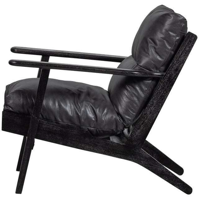 Houston Fauteuil Echt Leer Zwart van BePureHome – Luxe comfort op maat van PureWonen. Vraag naar de beste prijs.