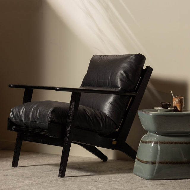Houston Fauteuil Echt Leer Zwart van BePureHome – Luxe comfort op maat van PureWonen. Vraag naar de beste prijs.