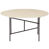 Vida Bijzettafel Met Naturel Marmeren Look Blad 40x O75 van WOOOD – Luxe comfort op maat van PureWonen. Vraag naar de beste prijs.