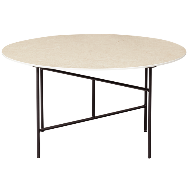 Vida Bijzettafel Met Naturel Marmeren Look Blad 40x O75 van WOOOD – Luxe comfort op maat van PureWonen. Vraag naar de beste prijs.
