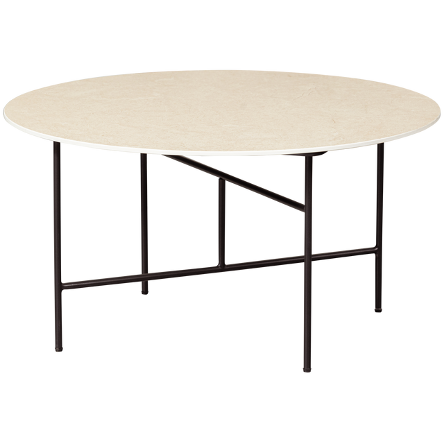 Vida Bijzettafel Met Naturel Marmeren Look Blad 40x O75 van WOOOD – Luxe comfort op maat van PureWonen. Vraag naar de beste prijs.