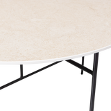 Vida Bijzettafel Met Naturel Marmeren Look Blad 40x O75 van WOOOD – Luxe comfort op maat van PureWonen. Vraag naar de beste prijs.