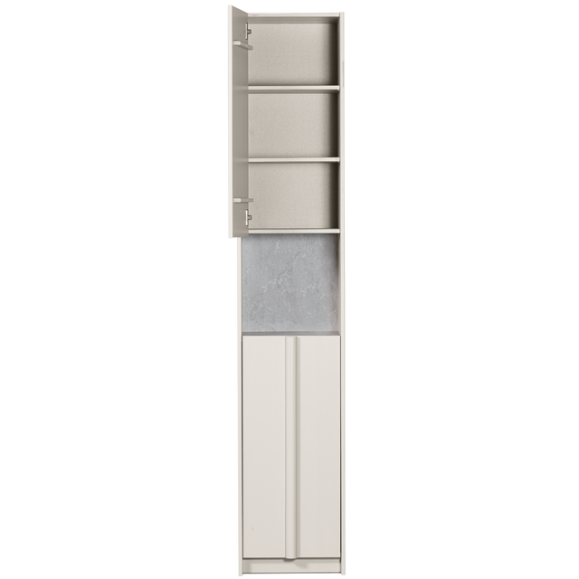 Basu Smalle Kast 40 Cm Grenen Dust Incl Concrete Decor [Fsc] van WOOOD – Luxe comfort op maat van PureWonen. Vraag naar de beste prijs.