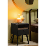 Ozzy Nachtkastje Hout Zwart van WOOOD – Luxe comfort op maat van PureWonen. Vraag naar de beste prijs.