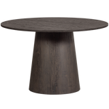 Maan Eettafel Rond Mdf Donkerbruin O120 Cm van WOOOD – Luxe comfort op maat van PureWonen. Vraag naar de beste prijs.