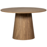 Maan Eettafel Rond Mdf Walnoot O120 Cm van WOOOD – Luxe comfort op maat van PureWonen. Vraag naar de beste prijs.