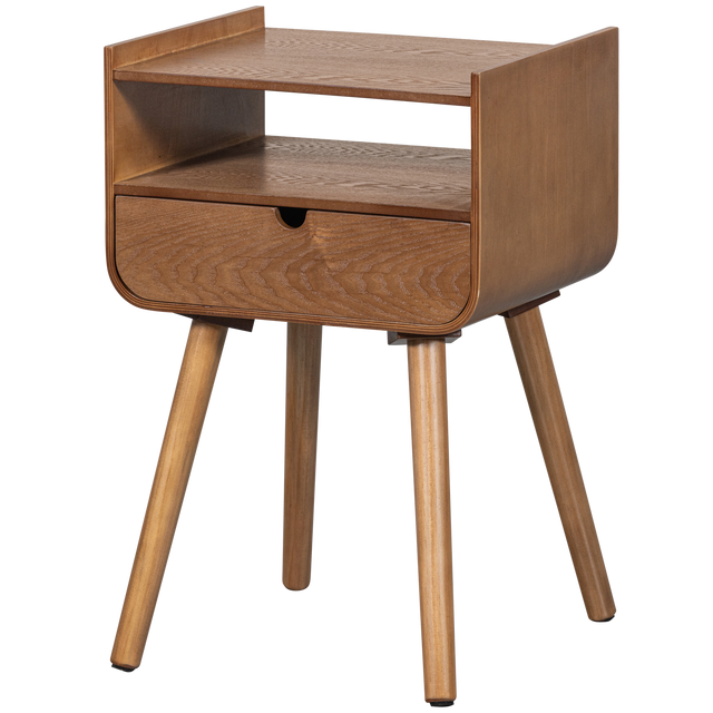 Nils Nachtkastje/Bijzettafel Hout Naturel van WOOOD – Luxe comfort op maat van PureWonen. Vraag naar de beste prijs.