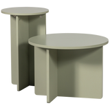 Set V 2 Ronny Bijzettafels Groen/Grijs van WOOOD – Luxe comfort op maat van PureWonen. Vraag naar de beste prijs.