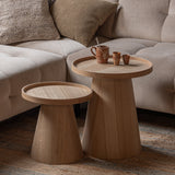 Maud Bijzettafel Conisch Hout Naturel 38x O39 Cm van WOOOD - laagste prijs offerte van PureWonen