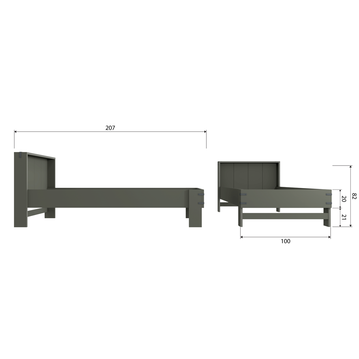 Bobby Bed Grenen Forest 200x90 Cm [Fsc]