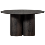 Oona Eettafel Rond Met 3 Poot Mdf Donkerbruin O140 Cm van WOOOD – Luxe comfort op maat van PureWonen. Vraag naar de beste prijs.
