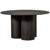 Oona Eettafel Rond Met 3 Poot Mdf Donkerbruin O140 Cm van WOOOD – Luxe comfort op maat van PureWonen. Vraag naar de beste prijs.