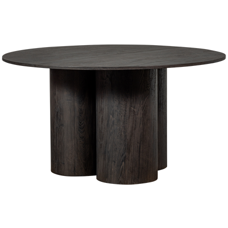 Oona Eettafel Rond Met 3 Poot Mdf Donkerbruin O140 Cm van WOOOD – Luxe comfort op maat van PureWonen. Vraag naar de beste prijs.