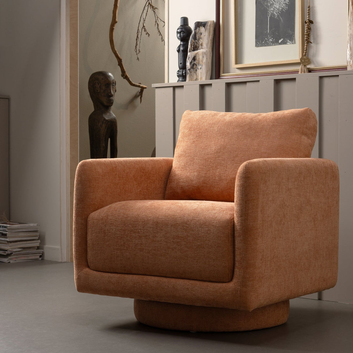 Oscar Draaifauteuil Salmon