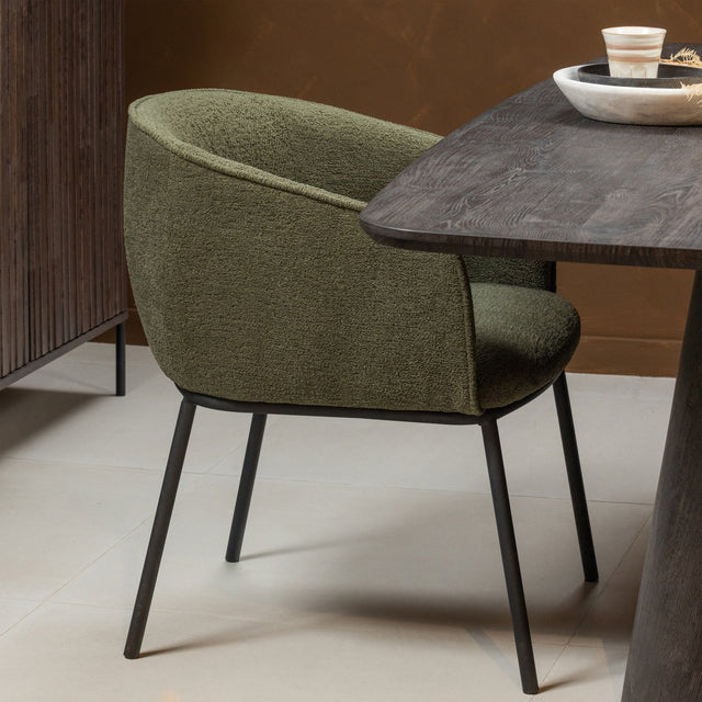 Leon Eetkamerstoel Forest Green van WOOOD – Luxe comfort op maat van PureWonen. Vraag naar de beste prijs.
