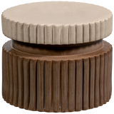 Geer Decoratieve Bijzettafel Keramiek Tan 38x O48 Cm van WOOOD – Luxe comfort op maat van PureWonen. Vraag naar de beste prijs.