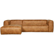 Bean Hoekbank Links Cognac van WOOOD – Luxe comfort op maat van PureWonen. Vraag naar de beste prijs.
