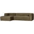 Bean Hoekbank Links Structure Velvet Moss van WOOOD – Luxe comfort op maat van PureWonen. Vraag naar de beste prijs.
