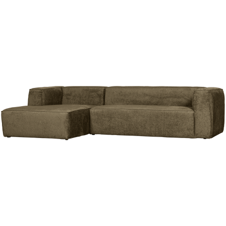 Bean Hoekbank Links Structure Velvet Moss van WOOOD – Luxe comfort op maat van PureWonen. Vraag naar de beste prijs.