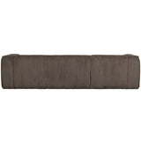 Bean Hoekbank Links Grove Ribstof Mud van WOOOD – Luxe comfort op maat van PureWonen. Vraag naar de beste prijs.