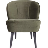 Sara Fauteuil Fluweel Warm Groen