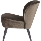 Sara Fauteuil Fluweel Warm Groen