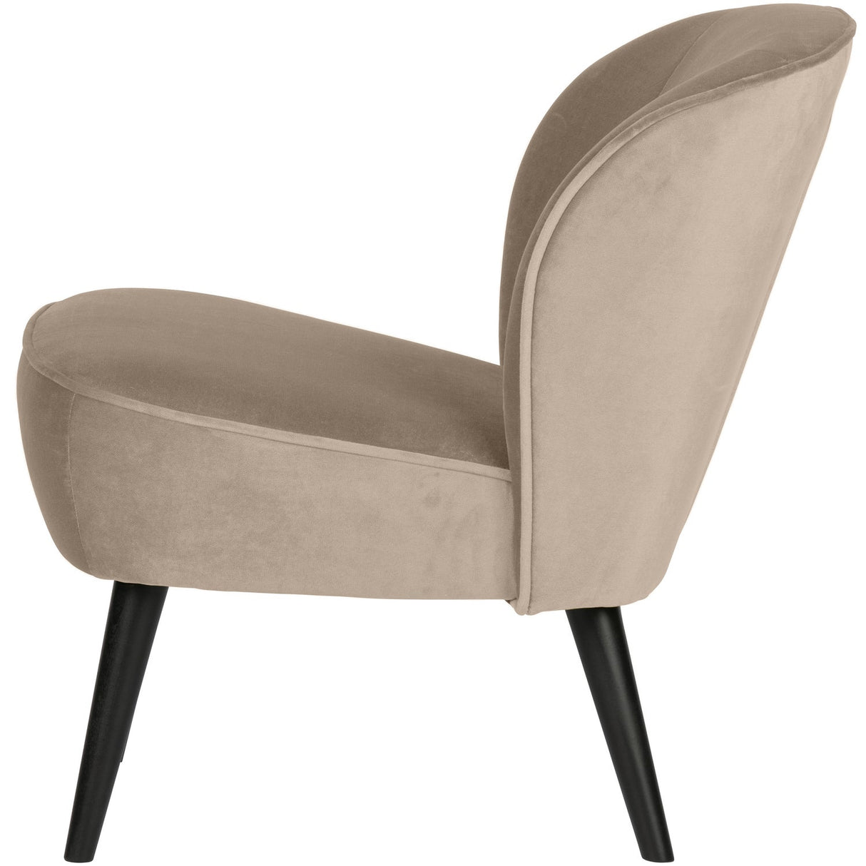 Sara Fauteuil Fluweel Khaki