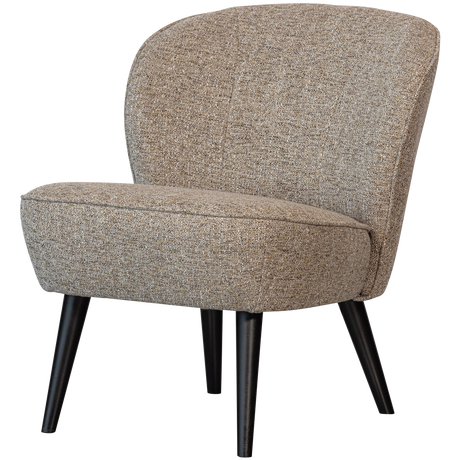 Sara Fauteuil Geweven Stof Naturel Melange van WOOOD – Luxe comfort op maat van PureWonen. Vraag naar de beste prijs.