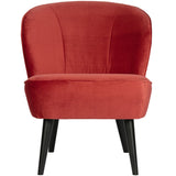 Sara Fauteuil Fluweel Raspberry