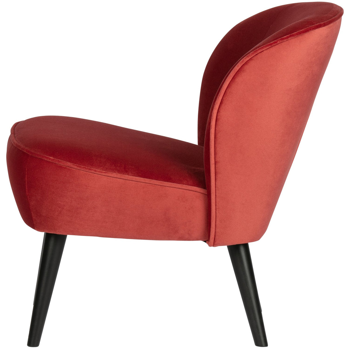 Sara Fauteuil Fluweel Raspberry