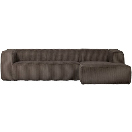 Bean Hoekbank Rechts Grove Ribstof Mud van WOOOD – Luxe comfort op maat van PureWonen. Vraag naar de beste prijs.