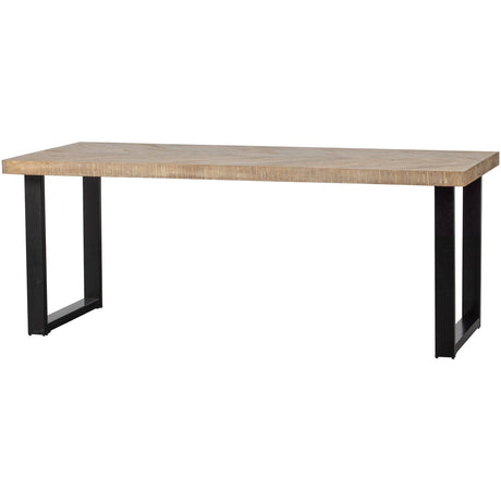 Combi Tablo: Mango Visgraat 200 X90 & U Poot van WOOOD – Luxe comfort op maat van PureWonen. Vraag naar de beste prijs.