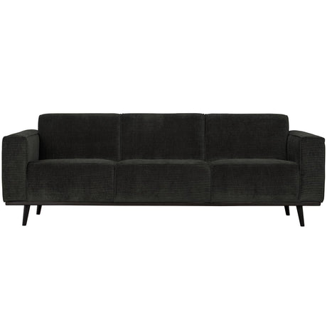 Statement 3 Zits Bank 230 Cm Brede Platte Rib Graphite van BePureHome – Luxe comfort op maat van PureWonen. Vraag naar de beste prijs.