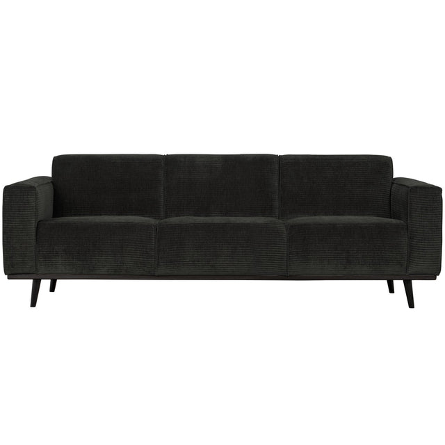 Statement 3 Zits Bank 230 Cm Brede Platte Rib Graphite van BePureHome – Luxe comfort op maat van PureWonen. Vraag naar de beste prijs.