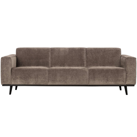 Statement 3 Zits Bank 230 Cm Brede Platte Rib Taupe van BePureHome – Luxe comfort op maat van PureWonen. Vraag naar de beste prijs.