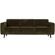 Statement 3 Zits Bank 230 Cm Brede Platte Rib Warm Groen van BePureHome – Luxe comfort op maat van PureWonen. Vraag naar de beste prijs.