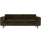 Statement 3 Zits Bank 230 Cm Brede Platte Rib Warm Groen van BePureHome – Luxe comfort op maat van PureWonen. Vraag naar de beste prijs.