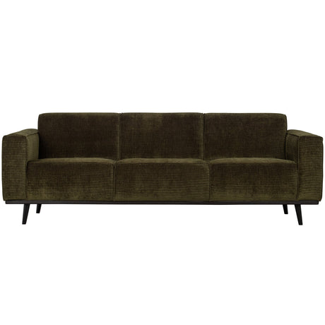 Statement 3 Zits Bank 230 Cm Brede Platte Rib Warm Groen van BePureHome – Luxe comfort op maat van PureWonen. Vraag naar de beste prijs.