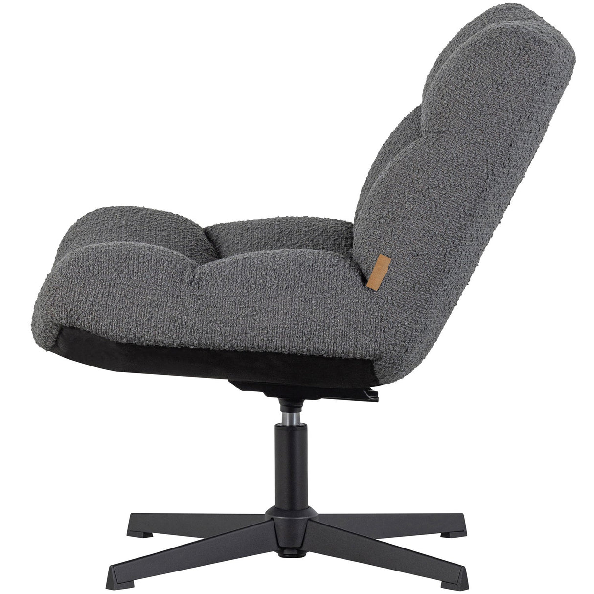 Vinny Draaifauteuil Boucle Antraciet