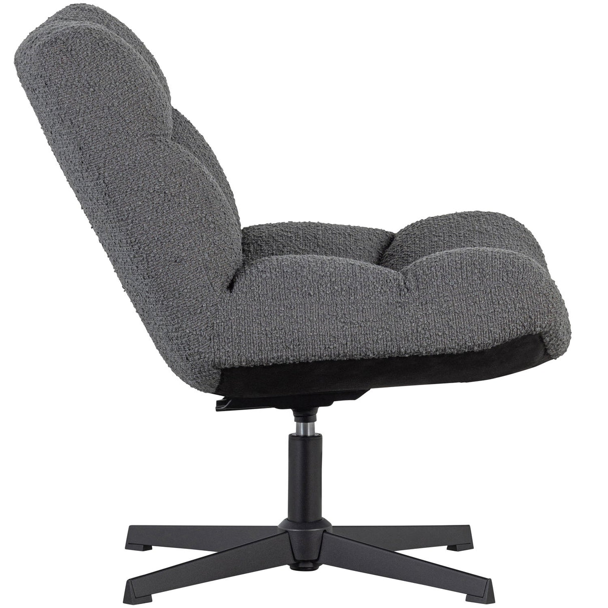 Vinny Draaifauteuil Boucle Antraciet