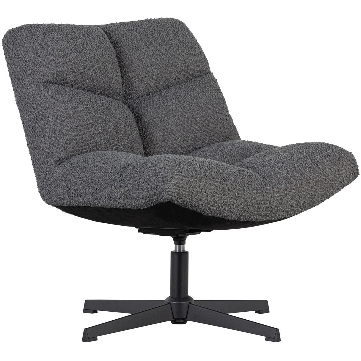 Vinny Draaifauteuil Boucle Antraciet