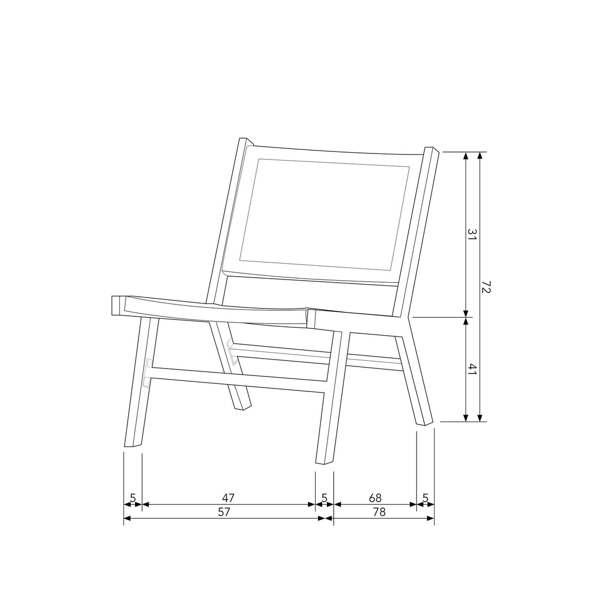 Puk Tuin Fauteuil Aluminium Zwart