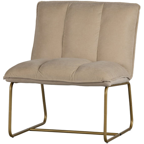 Fie Fauteuil Ribstof Zand van WOOOD – Luxe comfort op maat van PureWonen. Vraag naar de beste prijs.