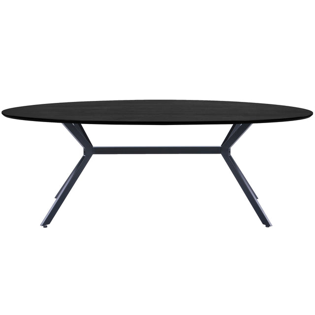 Bruno Eettafel Ovaal Mdf Zwart 220x100 Cm van WOOOD – Luxe comfort op maat van PureWonen. Vraag naar de beste prijs.